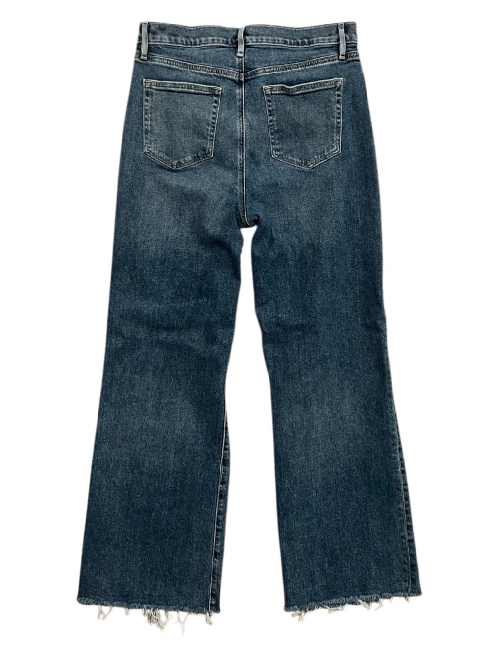 LOFT Frayed High Rise Wide Leg Jeans - Picture 6 of 10